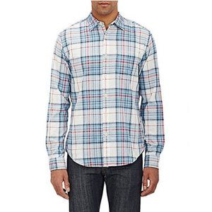 Alex Mill Cotton Plaid Button Down Shirt Size XL